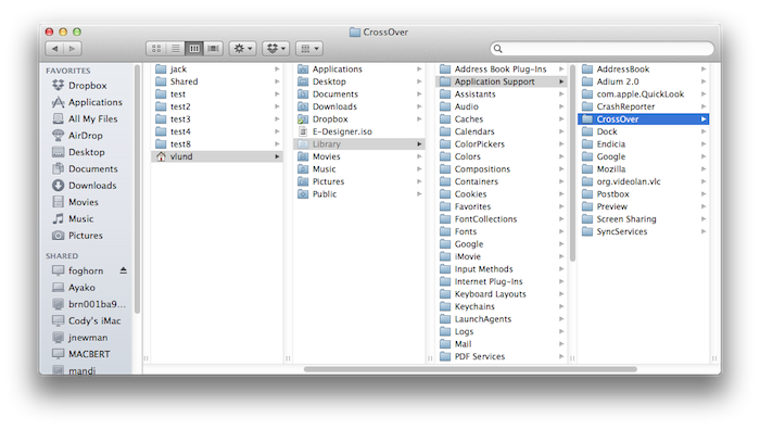 How To Find Crossover Folders On Mac Osx